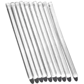 neliege Герметизирующий восковой стержень, прозрачный 7 мм, клеевой пистолет для сургуча, ручная работа (Набор 10)