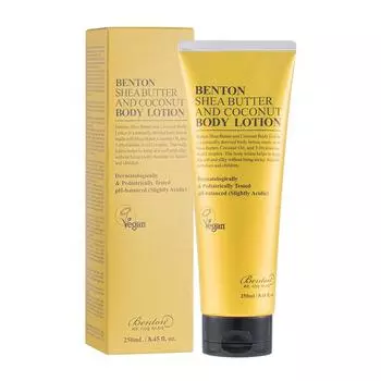 Нелипкий, высокоувлажняющий лосьон для тела с маслом ши и кокосом, 250 мл, 1 шт.