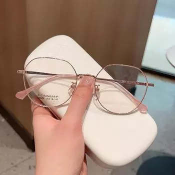 Немагнитные очки в большой оправе в стиле ретро, многоугольная оправа, обычная женская оправа с очками для близорукости, варианты очков с диоптриями