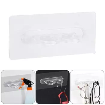 Немаркирующая наклейка с двойным отверстием, прозрачный крючок