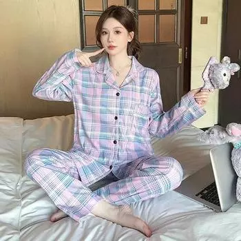 Немецкая бархатная пижама женская осенне-зимняя кардиган с длинными рукавами утолщенная теплая верхняя одежда для дома M