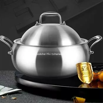 Немецкая технология 316 нержавеющая сталь супница пароварка двухконтурная непокрытая электромагнитная печь супница горшок для горячего супа горшок для яблок