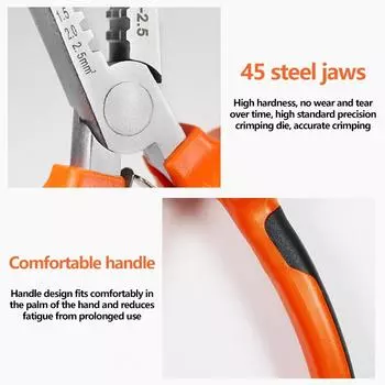 Немецкие клещи для обжима 0,25-2,5 мм, аксессуары для инструментов