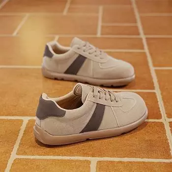 Немецкие кроссовки Frosted German женские 2025 осень новые ретро повседневные спортивные кроссовки мягкая подошва модные карамельные женские туфли 36