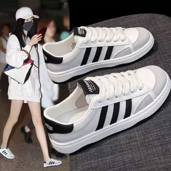 Немецкие кроссовки из натуральной кожи, женские белые туфли, летние новые дышащие тонкие кроссовки на плоской подошве, повседневные женские кроссовки 35