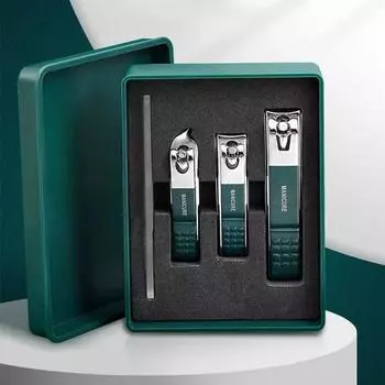 Немецкие машинки для стрижки ногтей, новые высококачественные мужские и женские ножницы для стрижки ногтей, ножницы для стрижки ногтей, инструмент для педикюра с коробкой, подарки чёрный