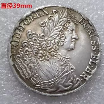 Немецкие памятные коллекционные сувениры 1707 года, серебряные монеты разноцветный