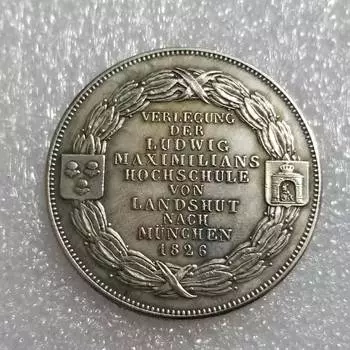 Немецкие памятные коллекционные сувениры 1828 года, серебряные монеты разноцветный