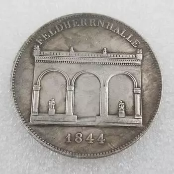 Немецкие памятные коллекционные сувениры 1844 года, серебряные монеты разноцветный