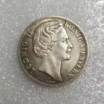 Немецкие памятные коллекционные сувениры 1866 года, серебряные монеты разноцветный