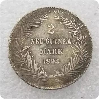 Немецкие памятные коллекционные сувениры 1894 года, серебряные монеты разноцветный