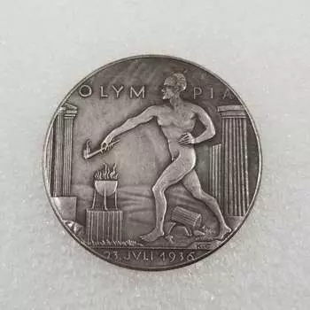 Немецкие памятные коллекционные сувениры серебряные монеты разноцветный