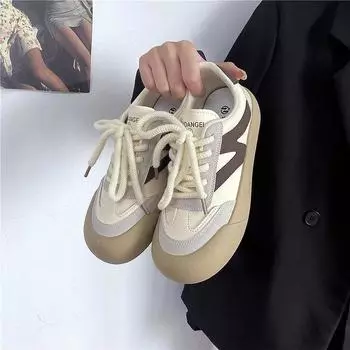 Немецкие тренировочные белые туфли женские 2024 новые летние повседневные туфли ретро ниша универсальные трендовые спортивные студенческие туфли для сноуборда 35 темно-синий