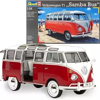 Немецкий автобус Revell Volkswagen T1 Samba 07399 Пластиковая модель 1/24