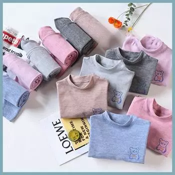 Немецкий бархатный бесшовный детский термобелье комплект для мальчиков бархатное детское согревающее термобелье для девочек зимние кальсоны 100 yards height 85-95CM