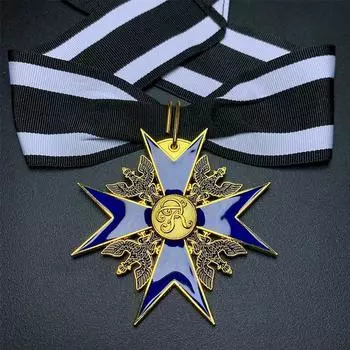 Немецкий Большой Черный Ястреб, Медаль Голубого Рыцаря, Взрывчатая подвеска на шею, Эмалевая медаль