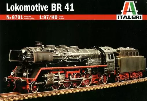 Немецкий паровоз Italeri BR41 пластиковая модель IT8701 1/87