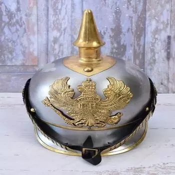 Немецкий Пикельхаубе, стальная латунь-шлем, прусский военный шлем с шипами-военное украшение-домашний декор-уникальный подарок