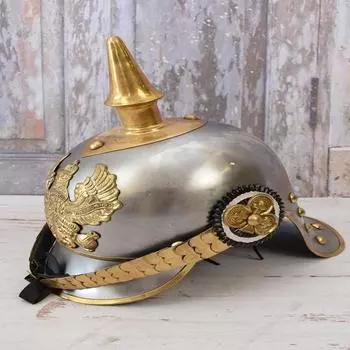 Немецкий пикельхельм стальной шлем прусский военный шлем с шипами-военные украшения-домашний декор