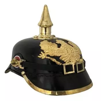 Немецкий прусский шлем Pickelhaube, имперский офицерский шипованный шлем, носимый для взрослых