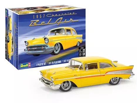 Немецкий Revell Американский Revell 57 Chevy Bel Air Пластиковая модель 14551 (Revell) 1/25