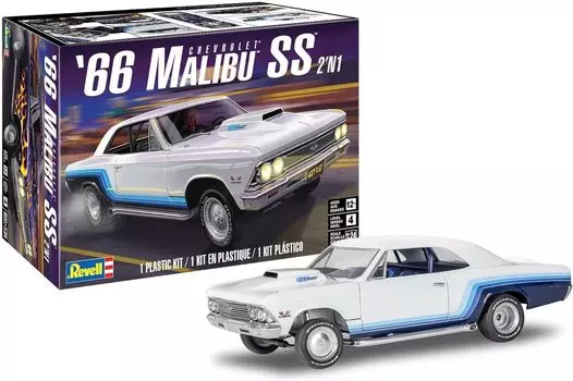 Немецкий Revell Американский Revell 66 Malibu SS Пластик Модель 14520 Цвет литья (Revell) 1/24 2 N1
