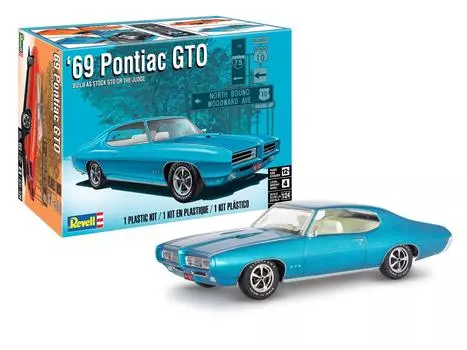Немецкий Revell Американский Revell 69 Pontiac GTO Судья Пластиковая модель 14530 (Revell) 1/24