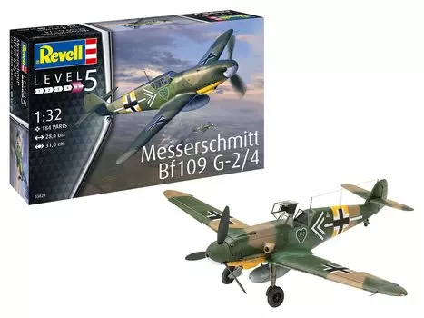 Немецкий Revell Люфтваффе Мессершмитт Пластиковая модель 03829 1/32 Bf109G-2/4