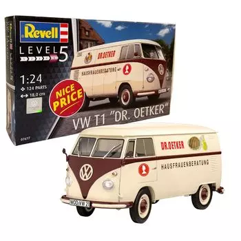 Немецкий Revell VW T1 Etker Пластиковая модель 07677 (Revell) 1/24 Доктор.