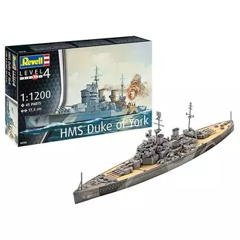 немецкий уровень 1/1200 Англия HMS Duke Of Yoke пластиковая модель 05182