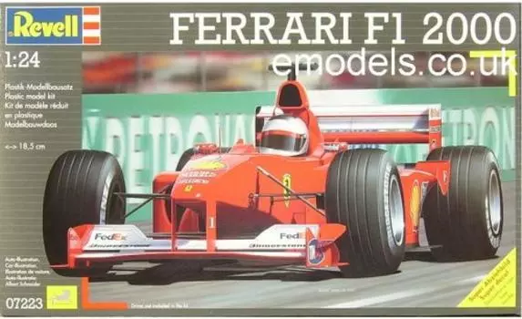 Немецкий уровень Ferrari 07223 Пластиковая модель 1/24 F1 2000