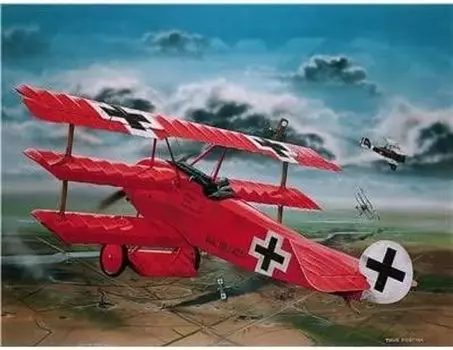 Немецкий Revell Fokker 04744 Пластиковая модель 1/28 Dr.1