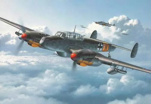 Немецкий уровень Messerschmitt R3 04530 Пластиковая модель 1/48 Bf110G-2 /