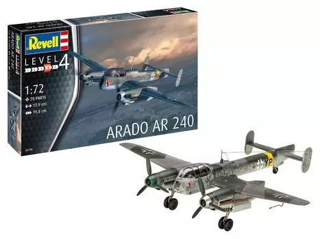 Немецкий уровень немецкий Arado пластиковая модель 03798 1/72 AR-240