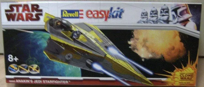 Немецкий уровень Немецкий уровень Star Wars Jedi Starfighter Clone Wars Версия R06665 Пластиковая модель Энакина