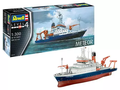 Немецкий уровень немецкое морское исследовательское судно Метеор пластиковая модель 05218 литой цвет 1/300