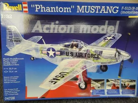 Немецкий уровень Phantom Mustang 04726 Пластиковая модель 1/32 P-51D/K