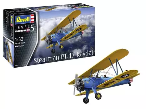Немецкий уровень ВМС США Stearman Cadet пластиковая модель 03837 литая цветная 1/32 PT-17