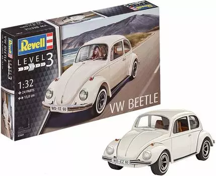 Немецкий уровень Volkswagen Kafer Beetle Пластиковая модель 07681 1/32