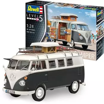 Немецкий уровень Volkswagen T1 Camper Пластиковая модель 07674 1/24
