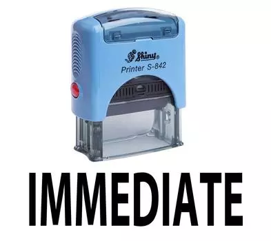 НЕМЕДЛЕННАЯ самоклеящаяся резиновая печать офисная стационарная индивидуальная блестящая печать Impression Area 14 mm x 38 mm чёрный