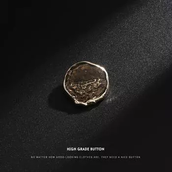 Немного масла, металлические пуговицы, универсальная мужская и женская одежда, пальто, шерстяные пальто, высококачественные пуговицы, изысканные и красивые пуговицы особой формы 1 #gold + point oil