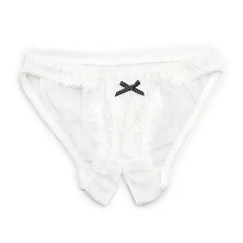 nemoP open crotch shorts with front pockets white