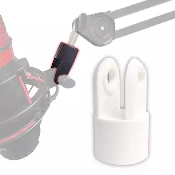 NemRily для Quadcast QuadCastS DuoCast Адаптер крепления Адаптер микрофонного держателя Адаптер микрофонной стойки (Белый, 5/8 Стандарт) белый