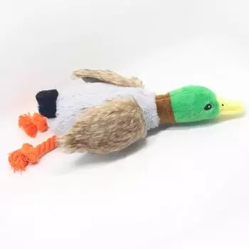 Ненаполненная игрушка-писк для собак среднего размера, неразрушимые прочные плюшевые игрушки