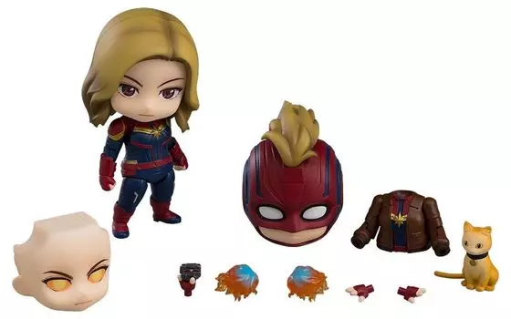 Nendoroid Captain Marvel Heroes Edition DX окрашенная подвижная фигурка Ver. Немасштабируемый АБС и ПВХ