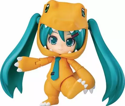 Nendoroid Character Vocal Series 01 Hatsune Adventure Hatsune Miku Kigurumi Agumon окрашенная подвижная фигурка Miku/Digimon Ver. Немасштабируемый АБС и ПВХ