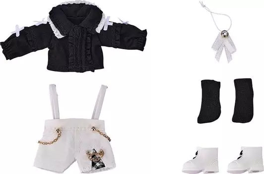 Nendoroid Doll Outfit Set: Shorts with Suspenders Set (Black & White)