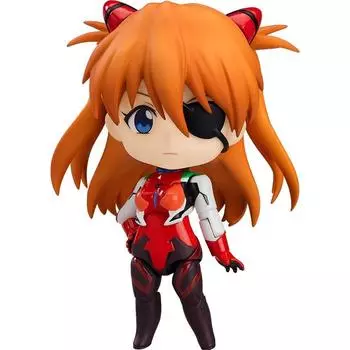 Nendoroid Evangelion Новая Театральная Версия Shikinami Asuka Langley Plug Suit Ver. Немасштабная пластиковая раскрашенная подвижная фигурка Перепродажа