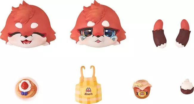 Nendoroid More FLUFFY LAND River Kitchen Option Parts Set Пластиковая окрашенная подвижная фигурка без масштаба
